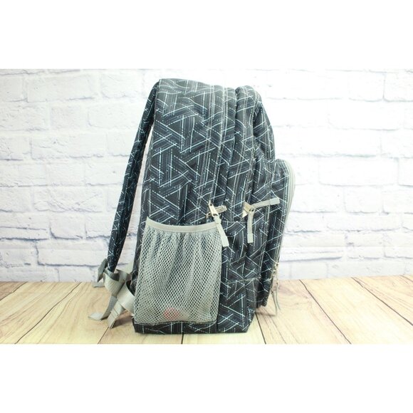 LL Bean Unisex Adult Weatherproof Deluxe Book Pack 37L Backpack Black Triangles - Picture 4 of 12